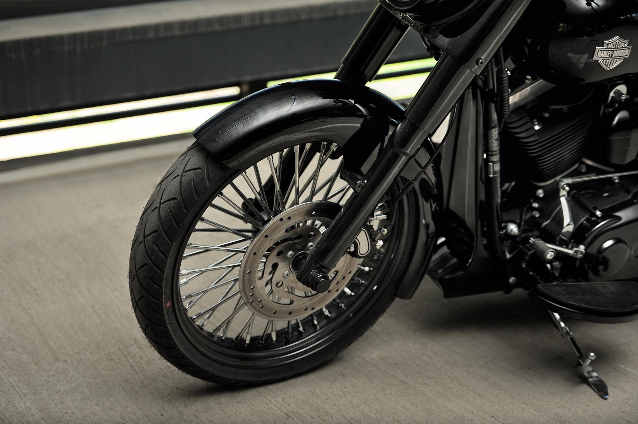 Outlaw Series Radiator Cover for Harley Davidson Softail 2007-2017 models