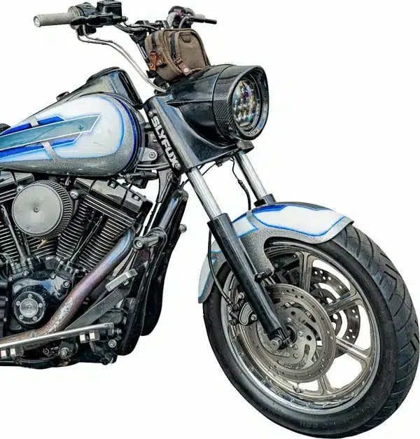 Forlygte trimring i Carbon til Harley-Davidson – Til 7" forlygter