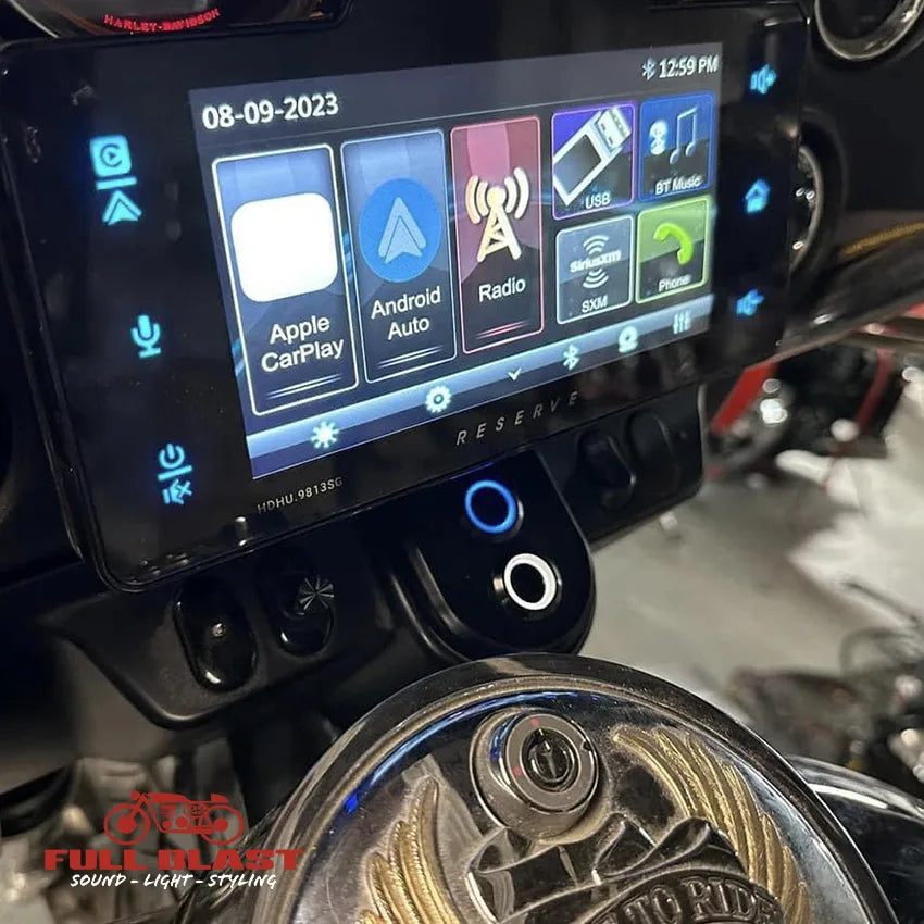 FULL BLAST Soft-Touch tændingspanel til Harley-Davidson Road Glide, Street Glide & Electra Glide 1998-2013