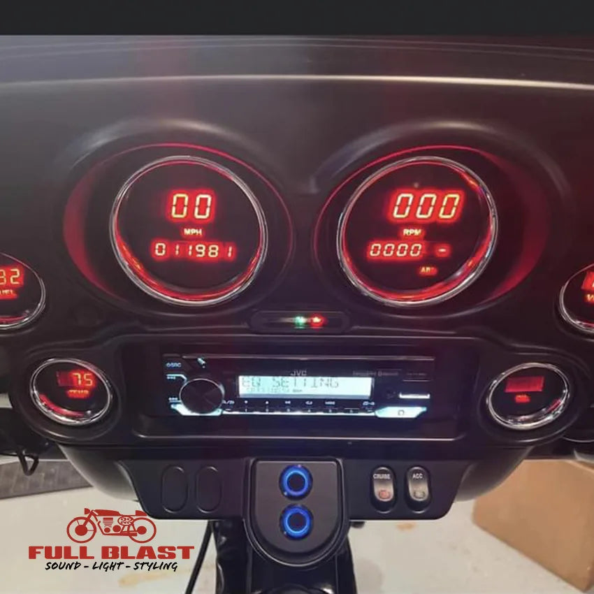 FULL BLAST Soft-Touch tændingspanel til Harley-Davidson Road Glide, Street Glide & Electra Glide 1998-2013