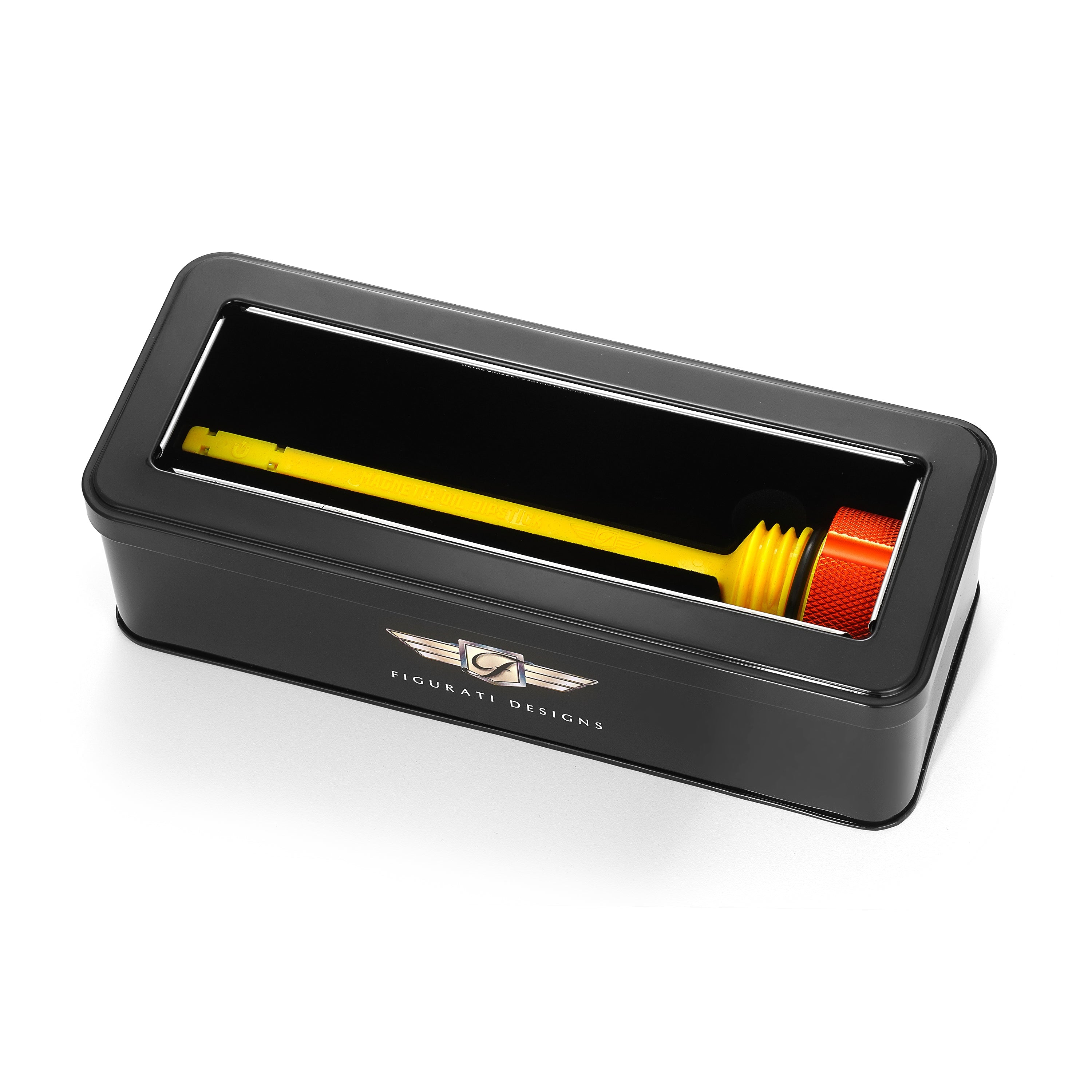 Alu Motor Oliepind til Harley-Davidson Touring M8 (2017-2025) - Rillet Orange