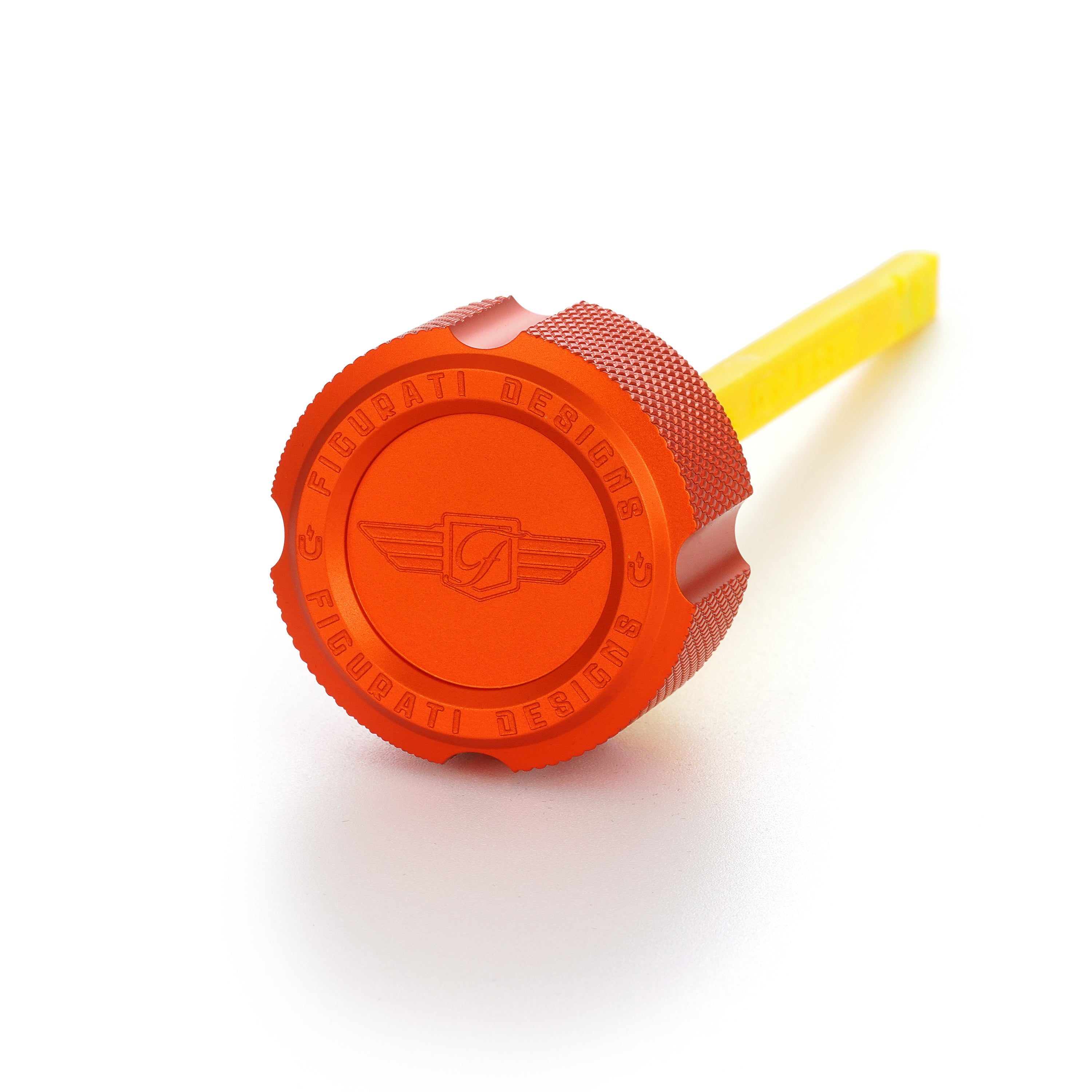 Alu Motor Oliepind til Harley-Davidson Touring M8 (2017-2025) - Rillet Orange