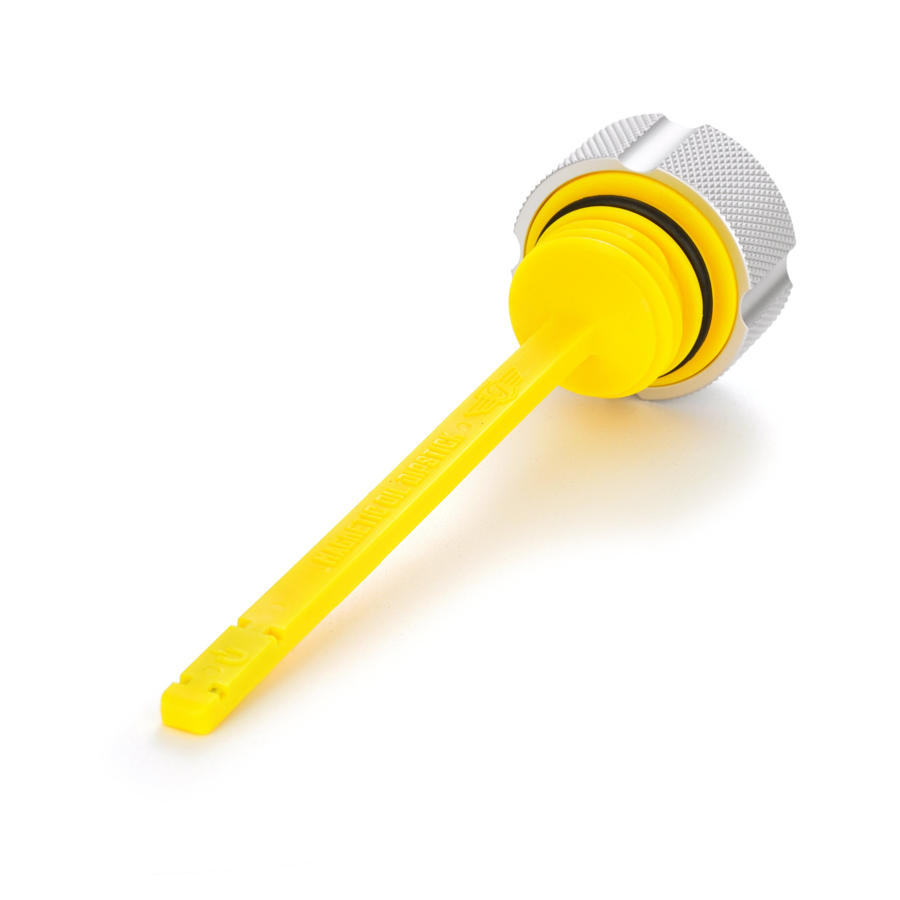 Alu Motor Oliepind til Harley-Davidson Touring M8 (2017-2025) - Rillet Rå Sølv