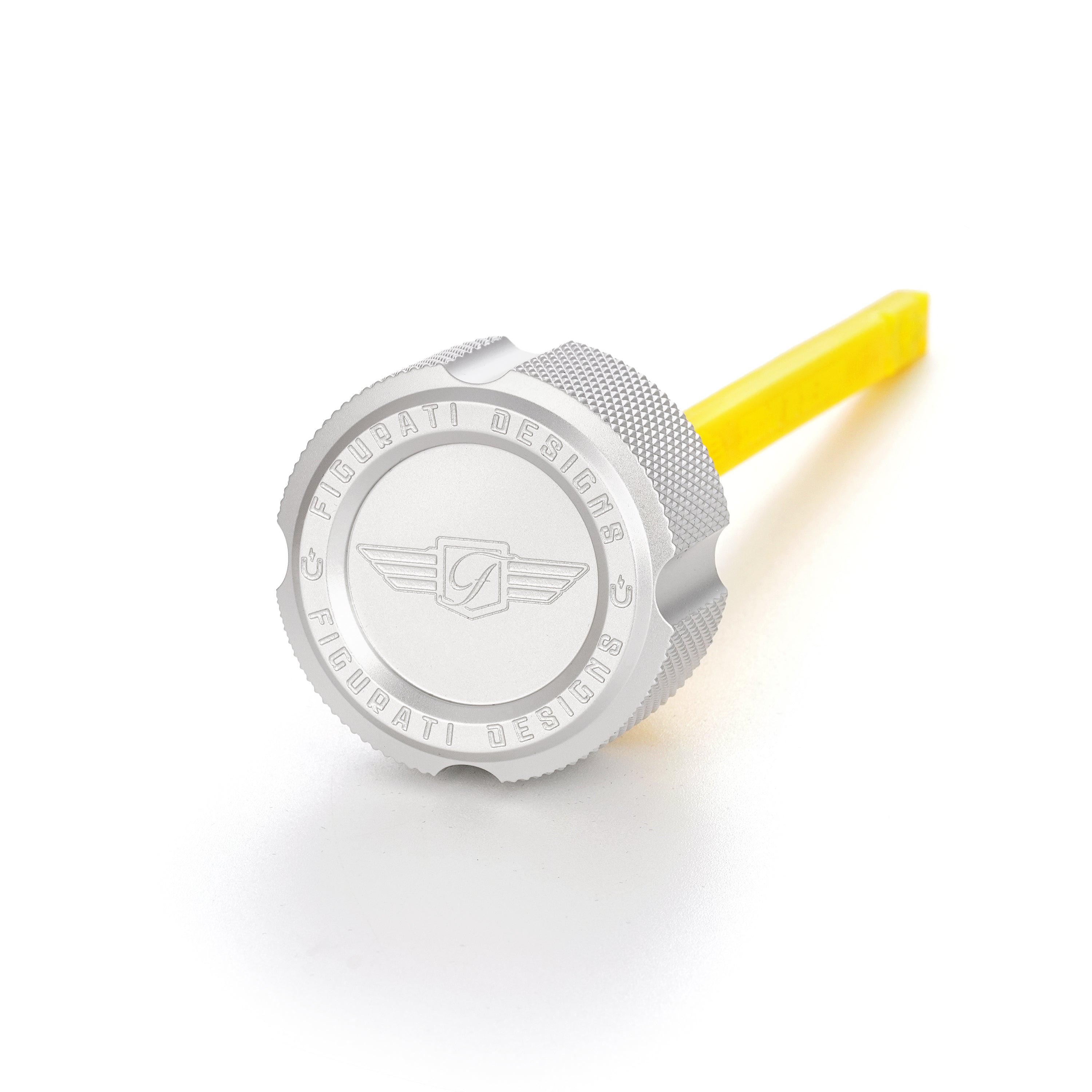 Alu Motor Oliepind til Harley-Davidson Touring M8 (2017-2025) - Rillet Rå Sølv