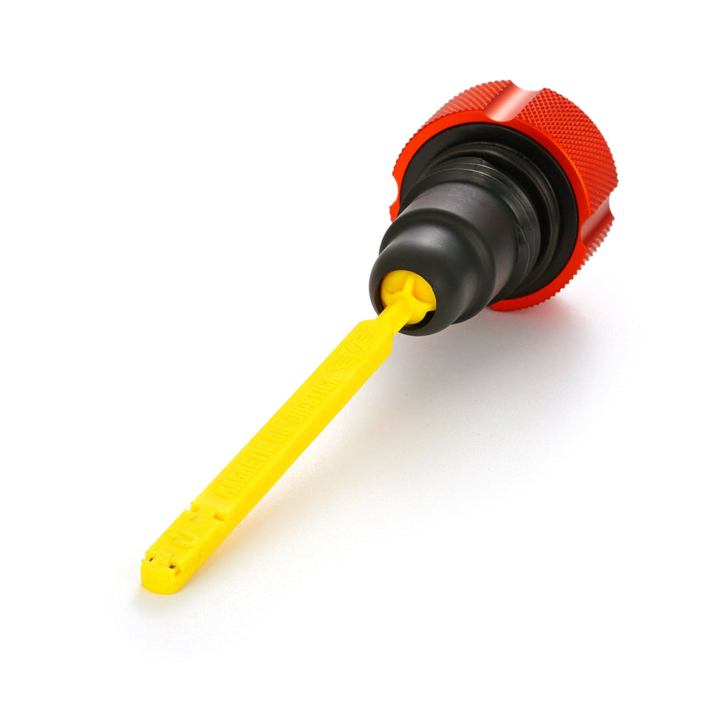 Alu Motor Oliepind til Harley-Davidson Twin Cam (2007-2016) - Rillet Orange