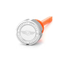 Figurati Magnetic Oil Dipstick in Ribbed Silver - Harley M8 Softail