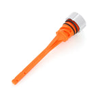 Figurati Magnetic Oil Dipstick in Ribbed Silver - Harley M8 Softail