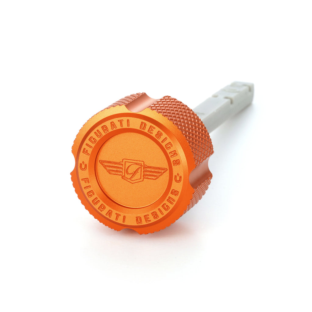 Magnetisk transmission oliepind til Harley-Davidson M8 (2017-2025) - Rillet Orange