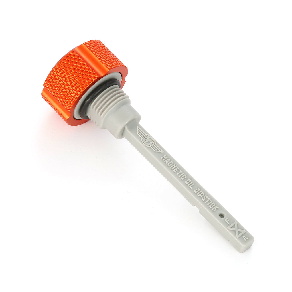Magnetisk transmission oliepind til Harley-Davidson M8 (2017-2025) - Rillet Orange