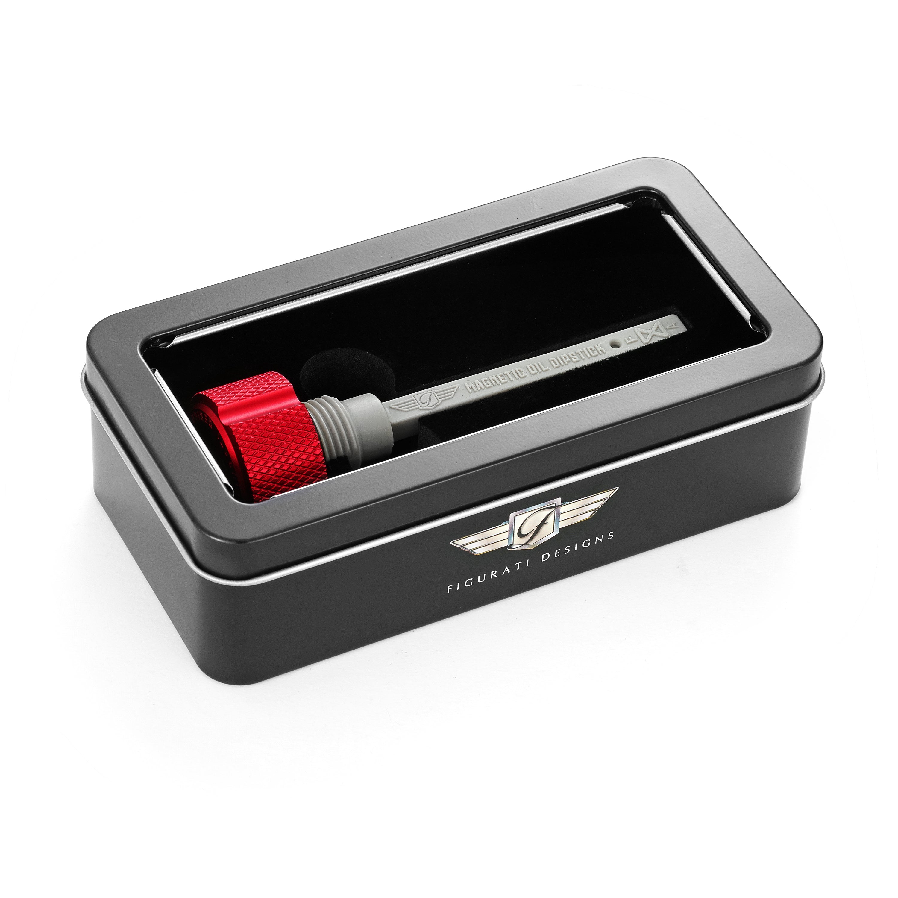 Magnetisk Transmissions Oliepind til Harley-Davidson M8 (2017-2025) - Rillet Rød