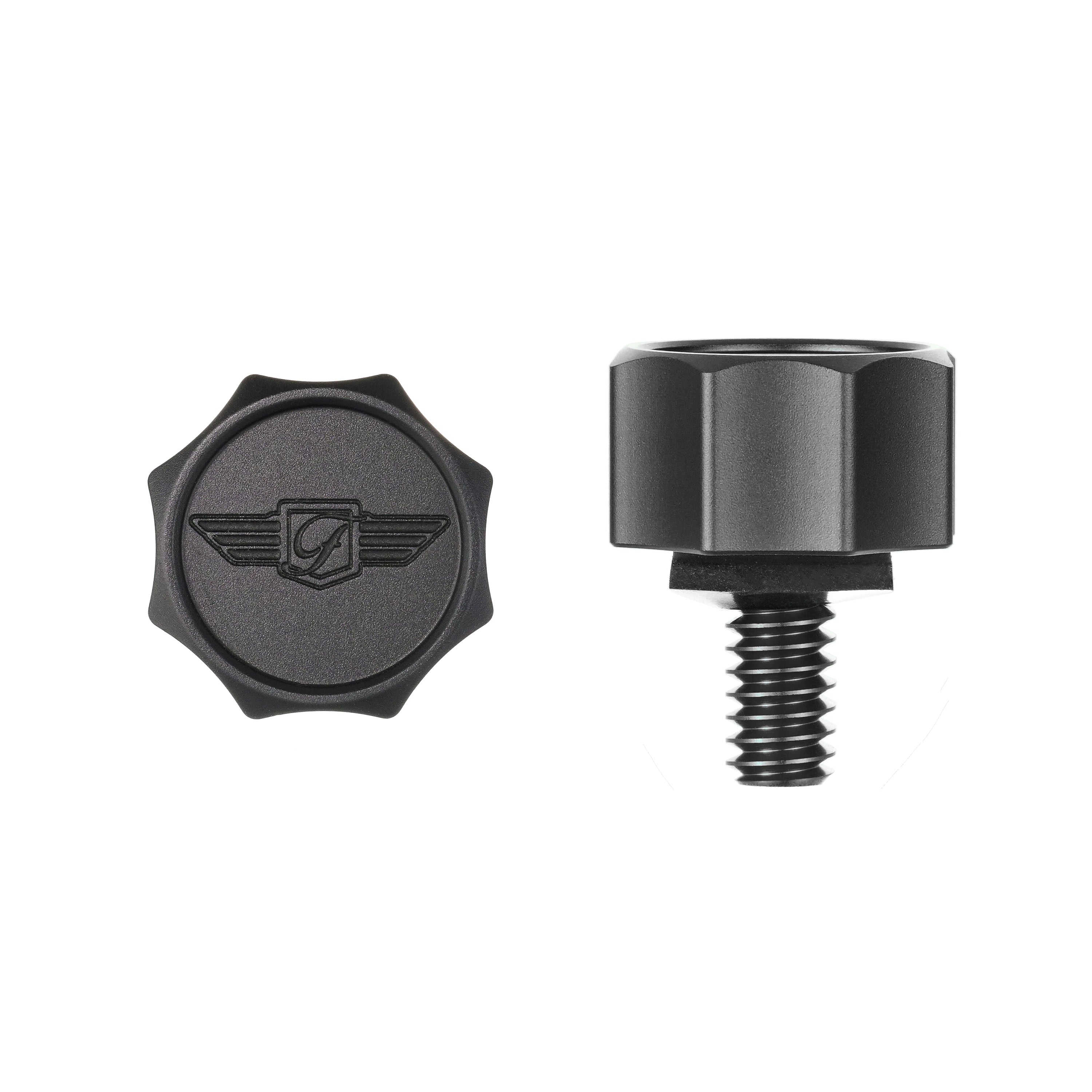 Sædeskrue - Buet Sort