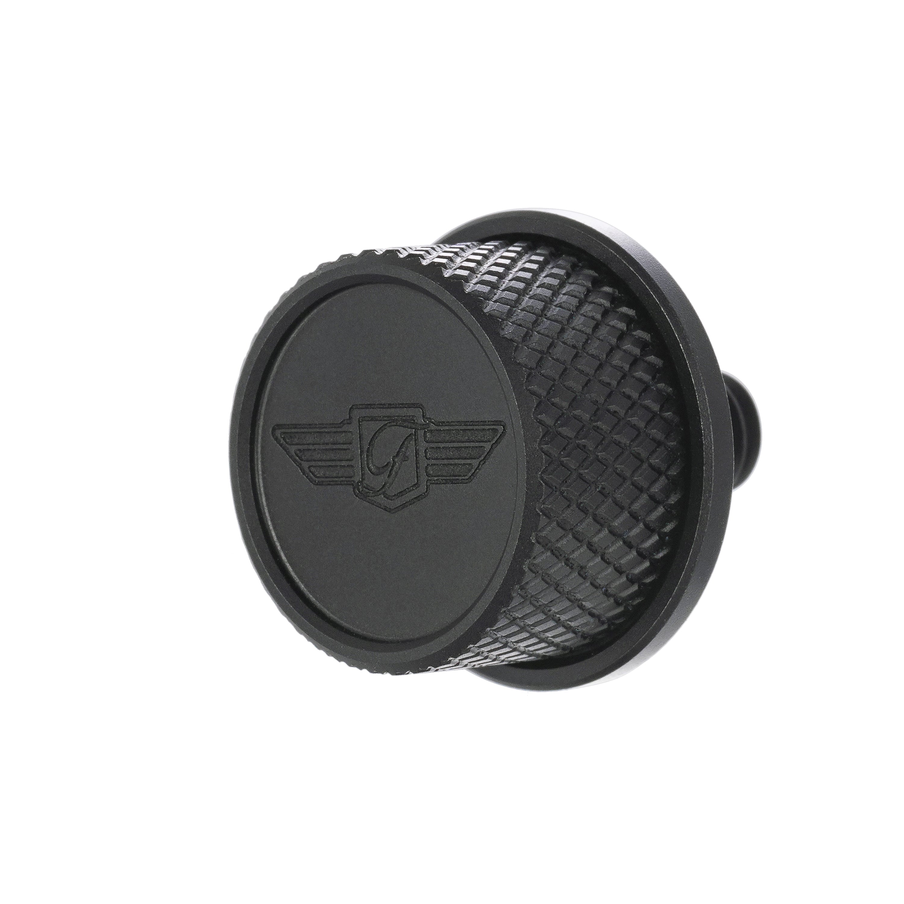 Sædeskrue - Riflet Sort