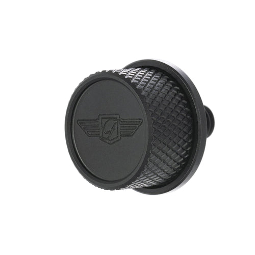 Sædeskrue - Riflet Sort