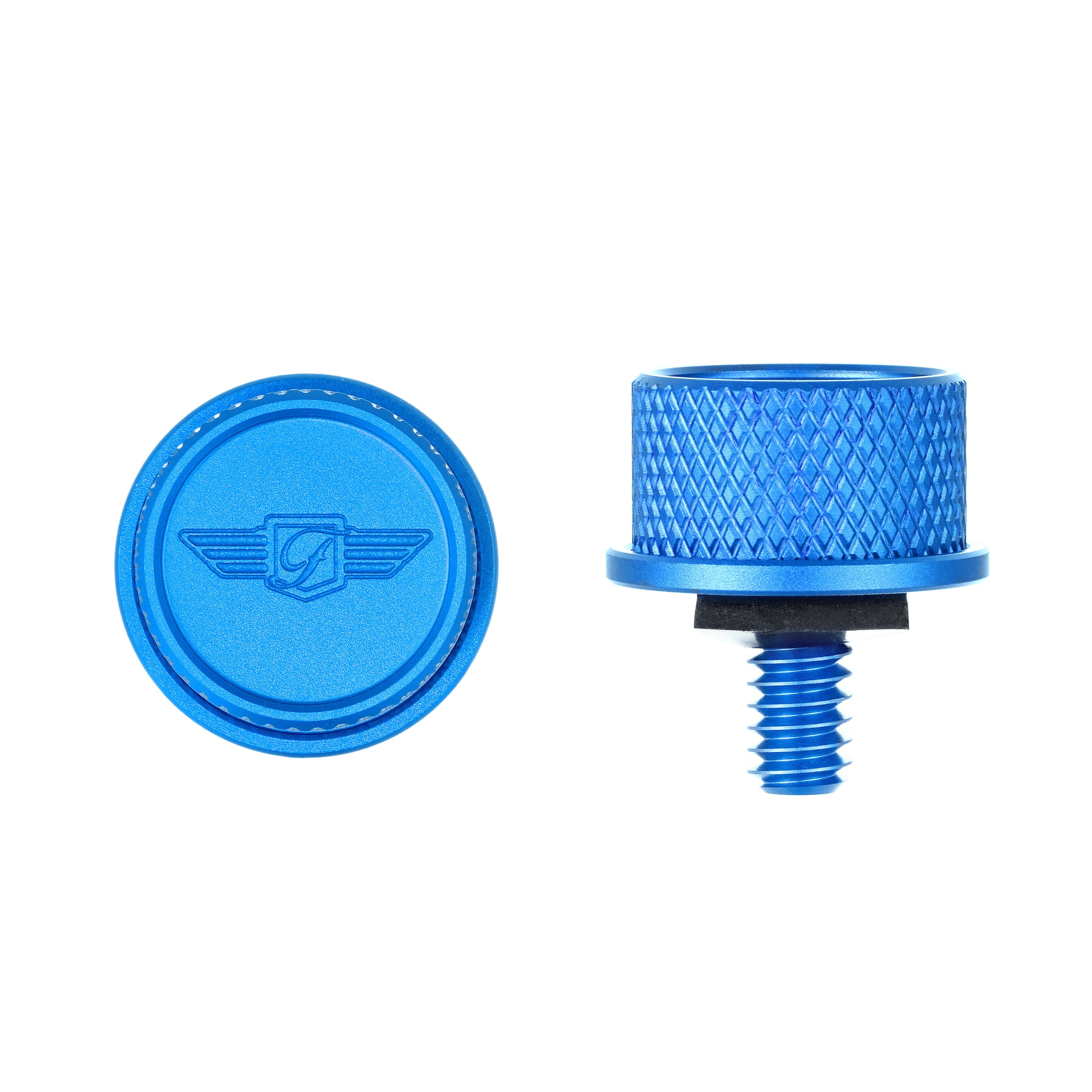 Sædeskrue - Riflet Blå