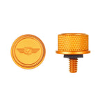 Sædeskrue - Riflet Guld