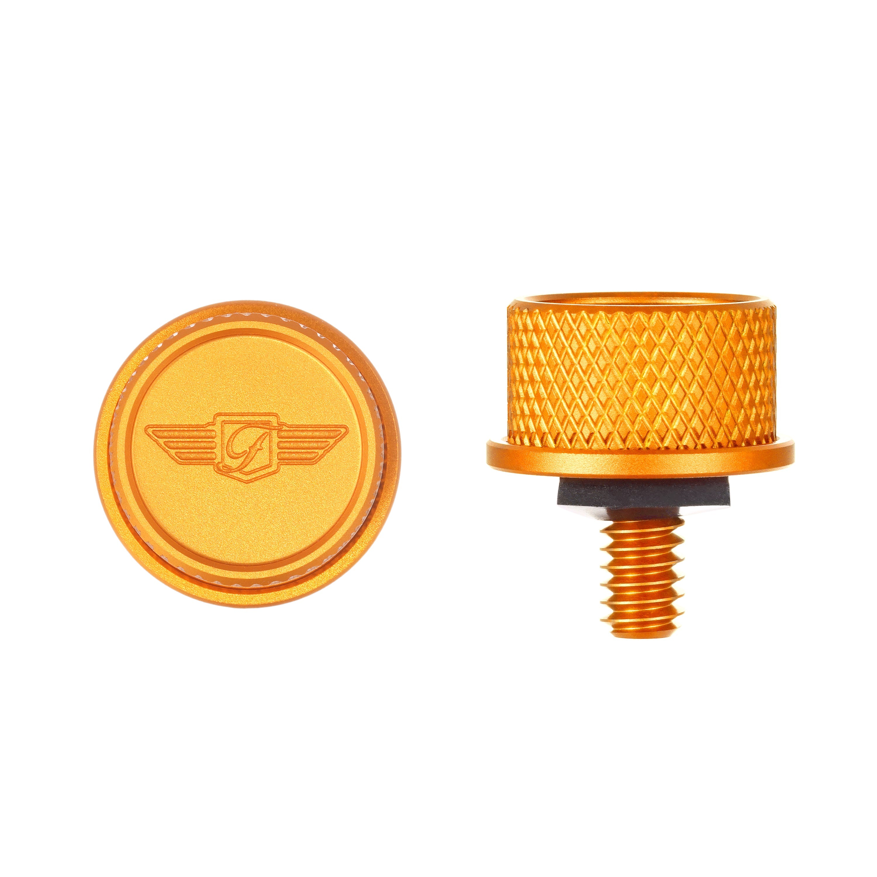 Sædeskrue - Riflet Guld