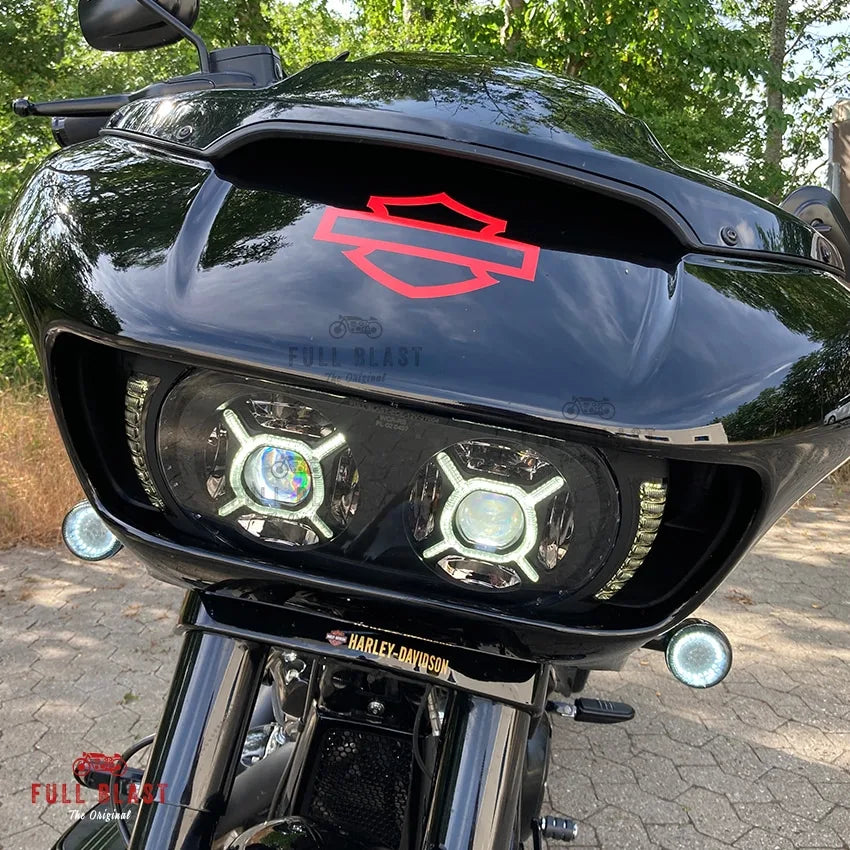 Full Blast LED Forlygte til Harley-Davidson Road Glide (2015-2023)