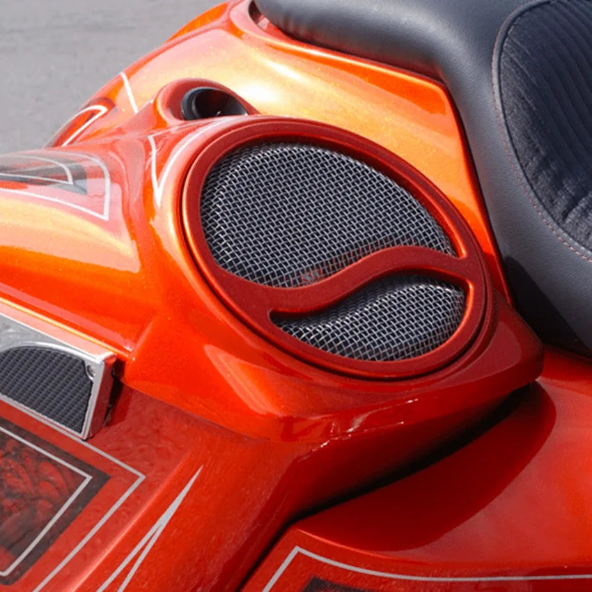 Copy Cat Killer sidetaske låg med 8" højtaler udskæring til Harley-Davidson Street Glide, Road Glide og Electra Glide 1998-2013