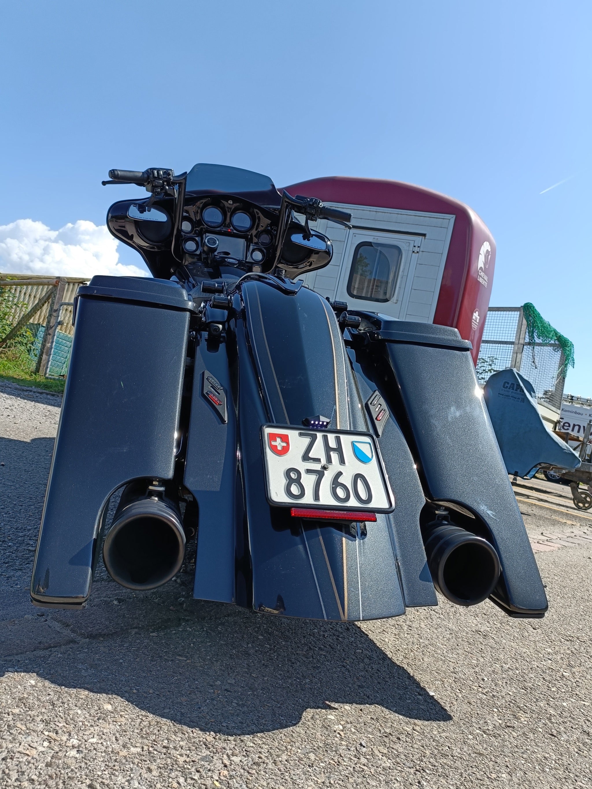 Set of stretched fender and saddlebags Magnus for Harley Davidson Touring 2009-2013