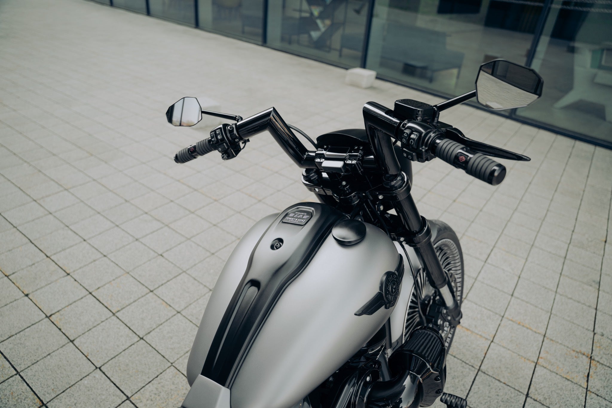 Solid Series 1.25" Diameter Risers for Softail 2018+ models with Digital Dash