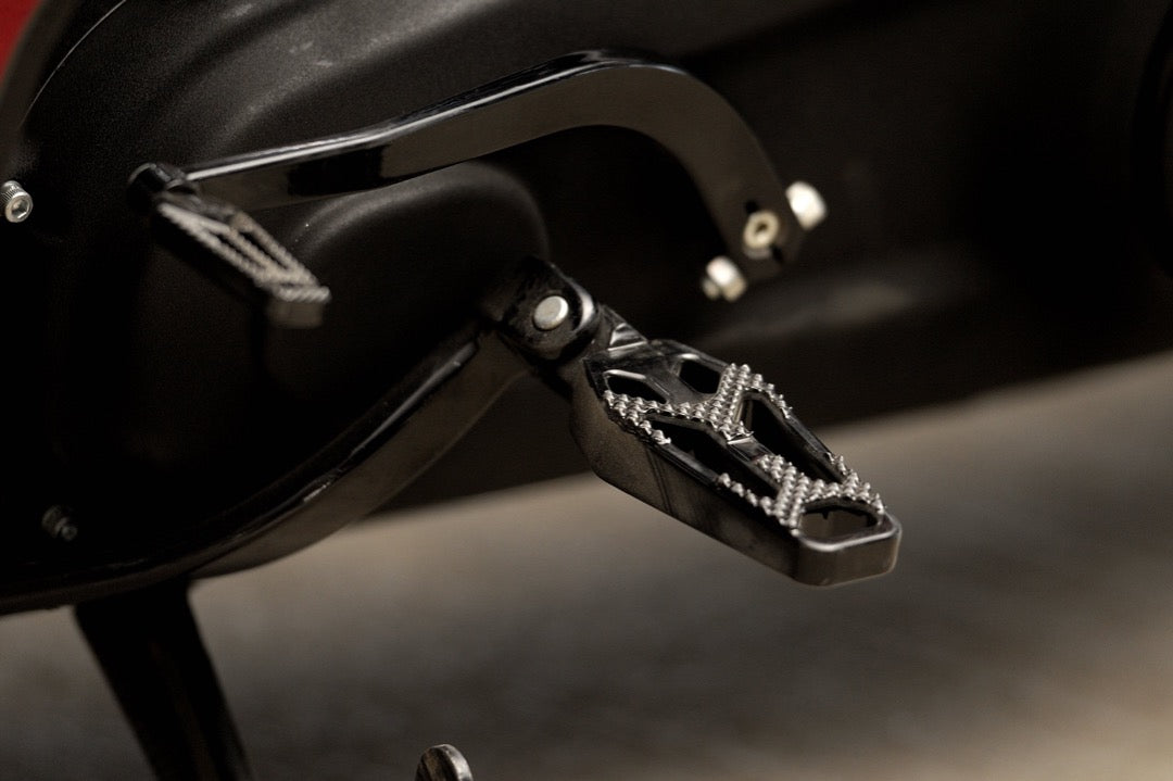 Crook Series Driver Foot Pegs for Harley Davidson M8 Softail models