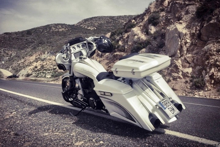 T&S Chopped Tour Pack For Harley Davidson Touring 1993 up models