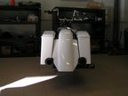 Bolt on Type Stretched Rear Fender for Harley Davidson touring models from 2009 to 2013
