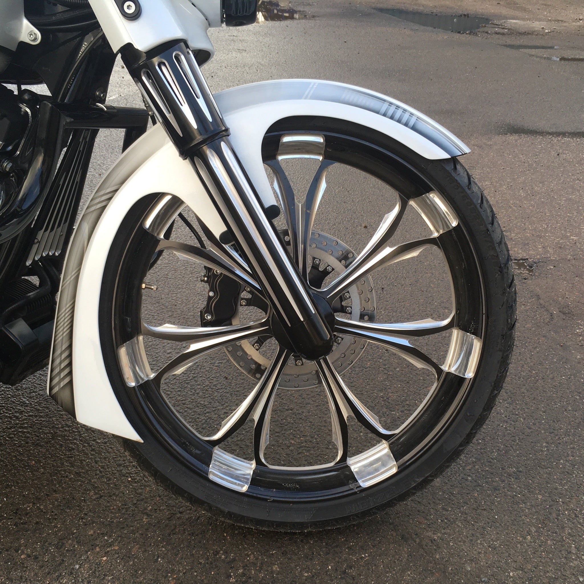 HD Pro front fender for 23" front wheel Touring 1996-2013