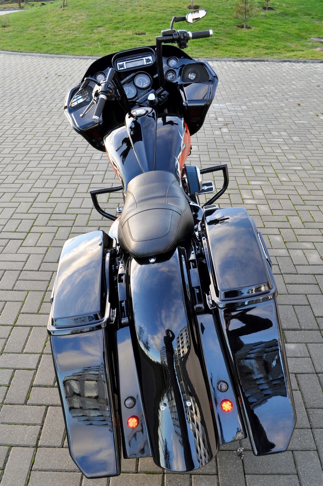 Flow Stretched Saddlebags w/o Lids for Harley Davidson Touring 1993 - 2013 models