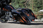 Set of stretched fender and saddlebags Magnus for Harley Davidson Touring 2014 up