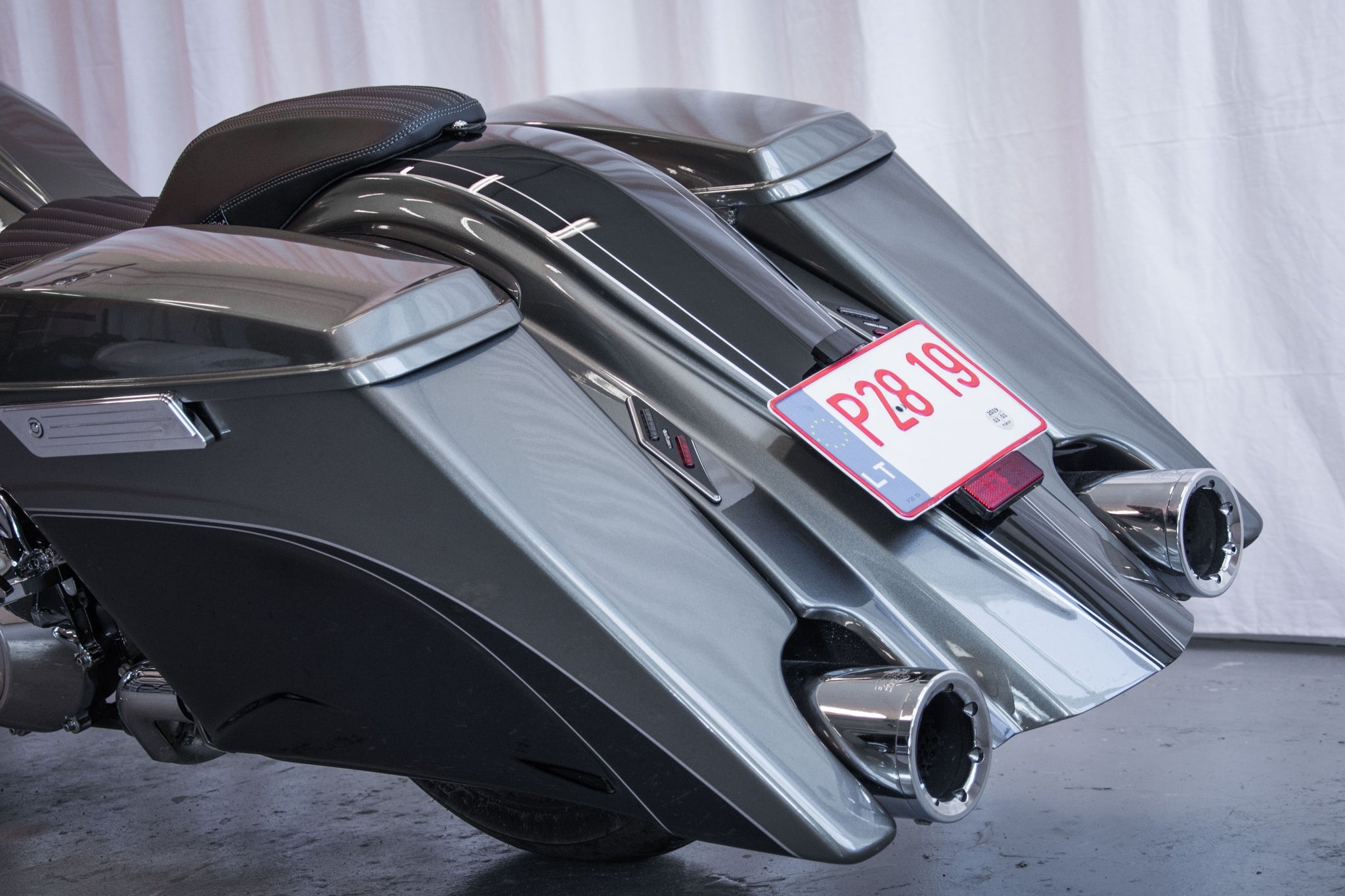 Set of stretched fender and saddlebags Magnus for Harley Davidson Touring 2014 up