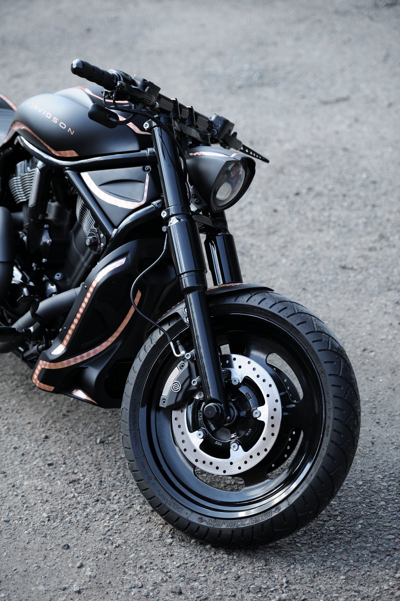 ReDevoted Custom Headlight For V-Rod 2007-2012 Models