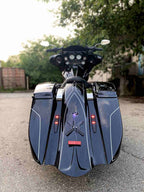 Billow set of stretched rear fender and saddlebags for Harley Davidson Touring 2014 up