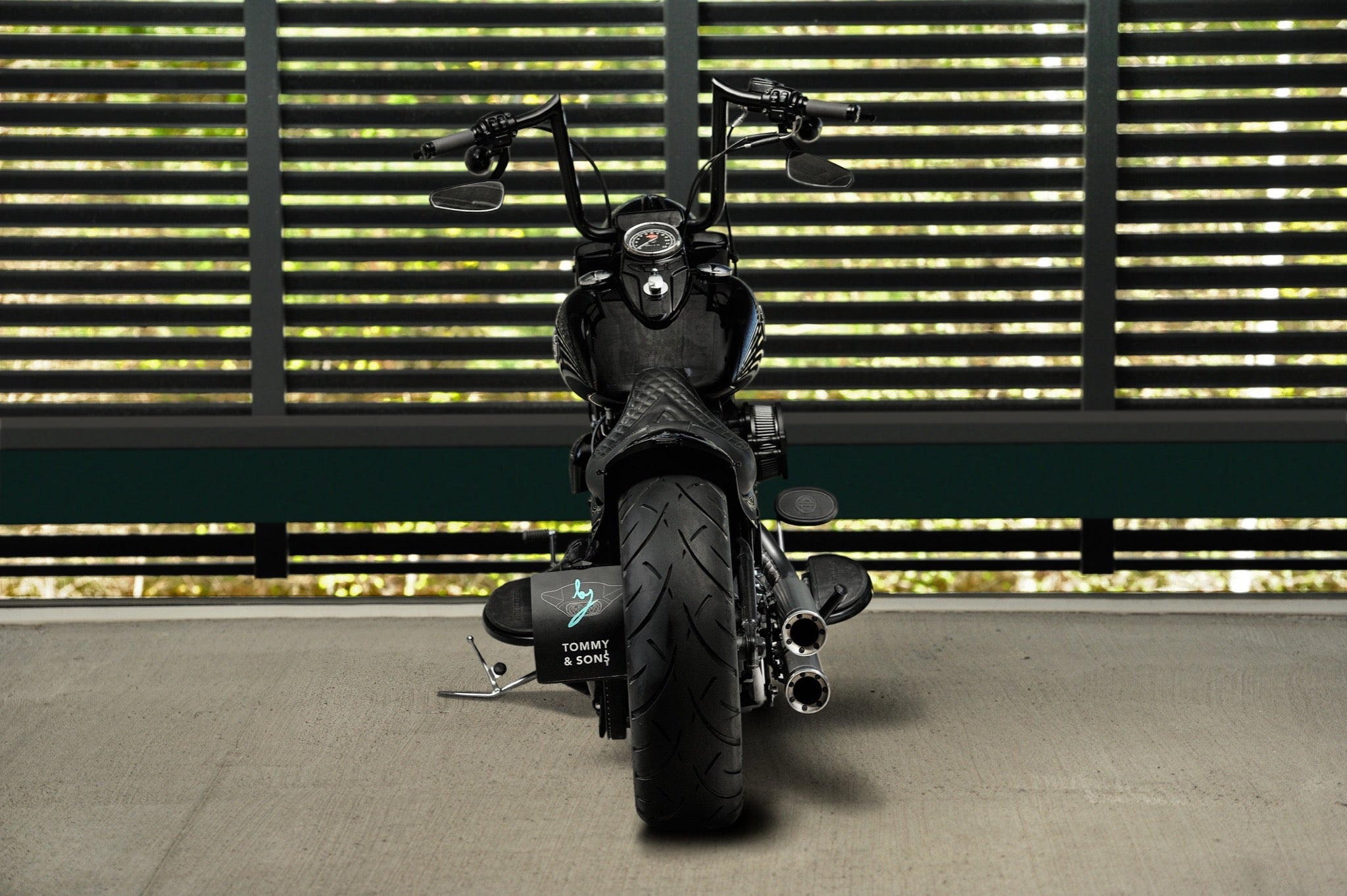 Outlaw Series Short Rear Fender for Harley Davidson Softail 2007-2017 Models