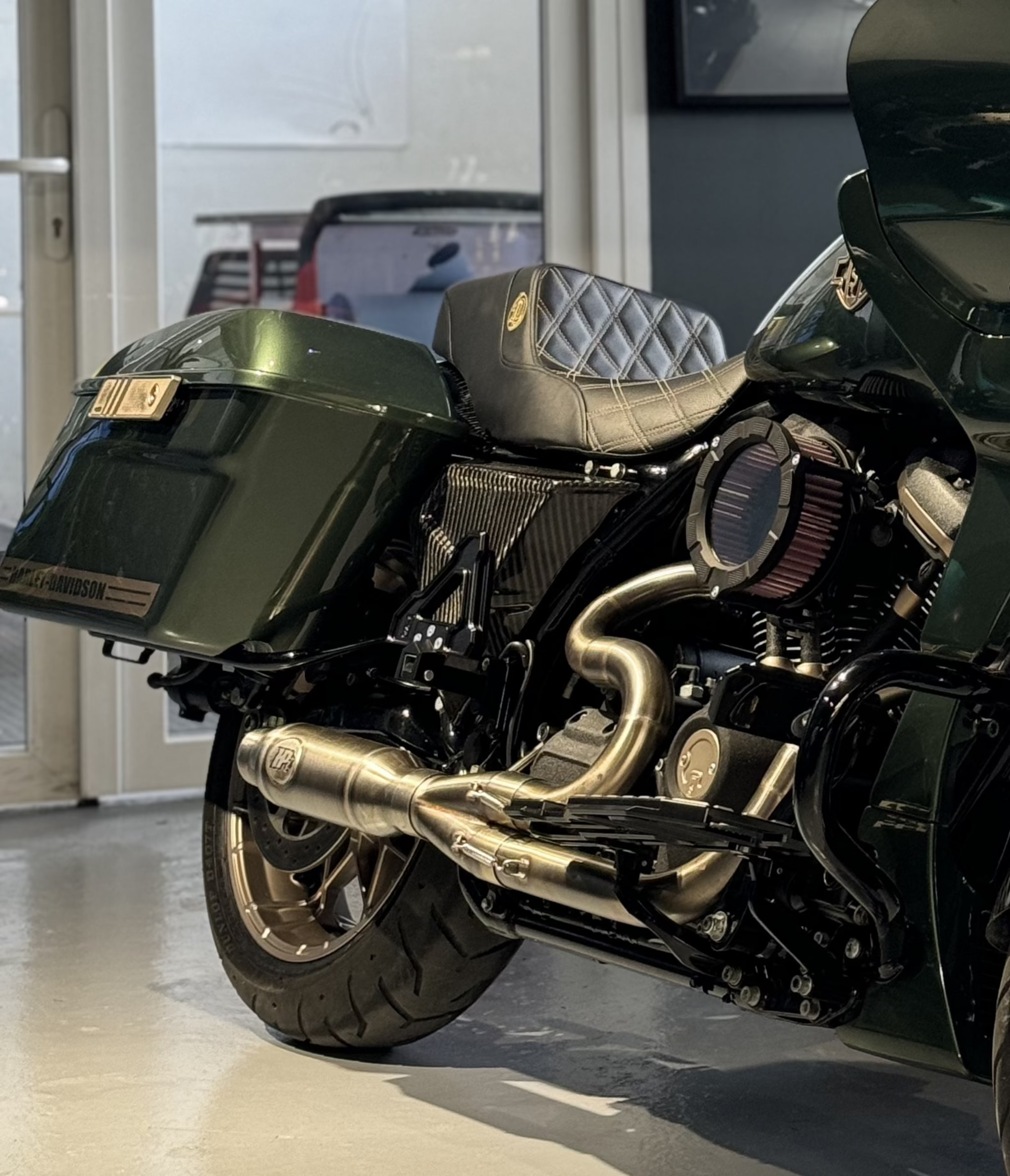 Carbon Fiber FXR Style Side Cover Set for Harley Davidson Touring 2014-2023