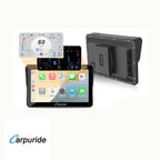 Carpuride – W702BS Trådløs Apple Carplay/Android Auto vandtæt skærm til BMW & Garmin Zumo beslag