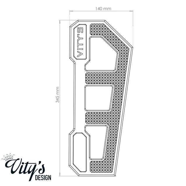 Vity's Design Racing Fodhvilere til Harley-Davidson Dyna, Softail & Touring