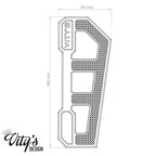 Vity's Design Racing Fodhvilere til Harley-Davidson Dyna, Softail & Touring