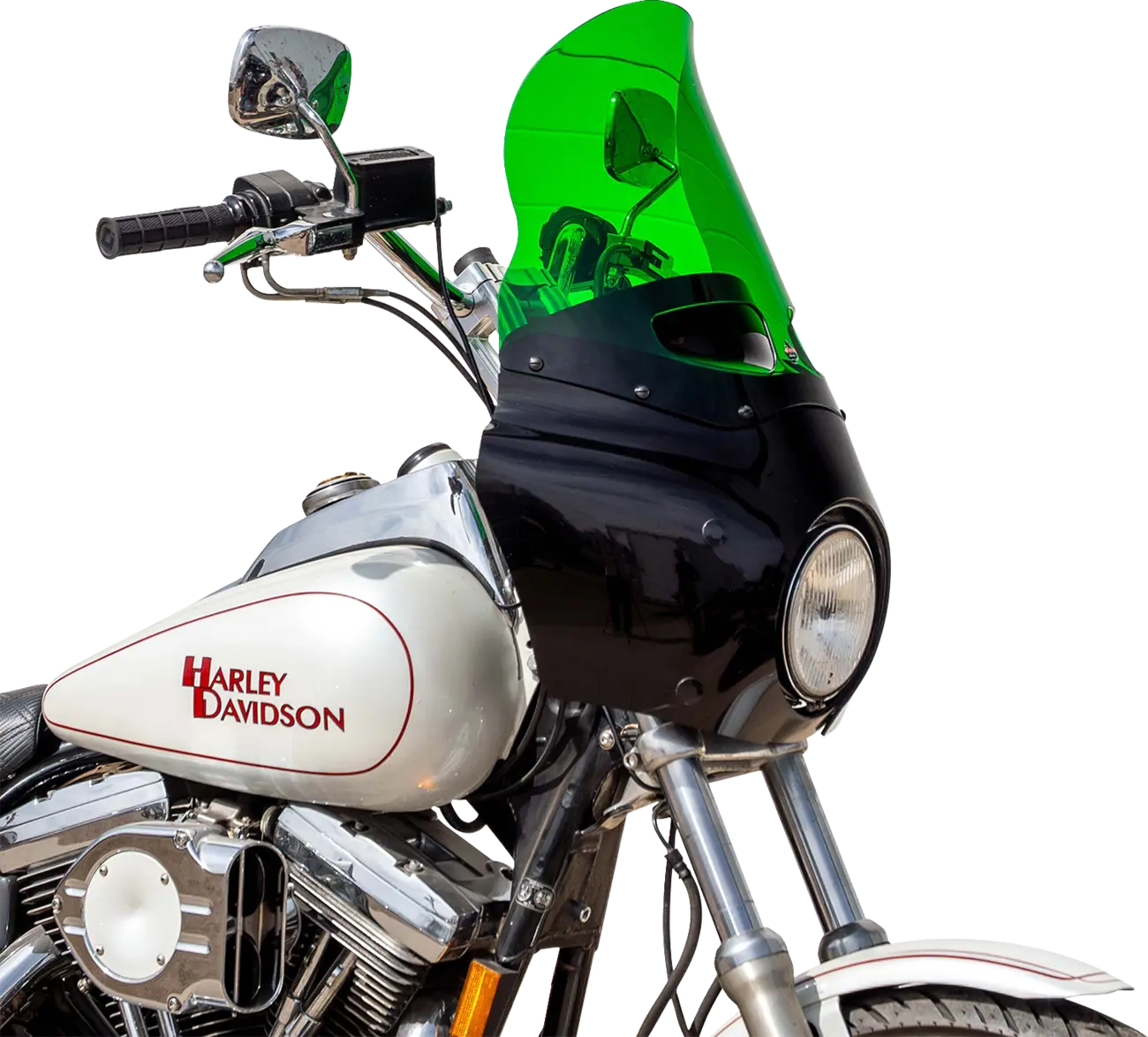 Klock Werks Kolor Flare Windshield 15" Road Warrior Green