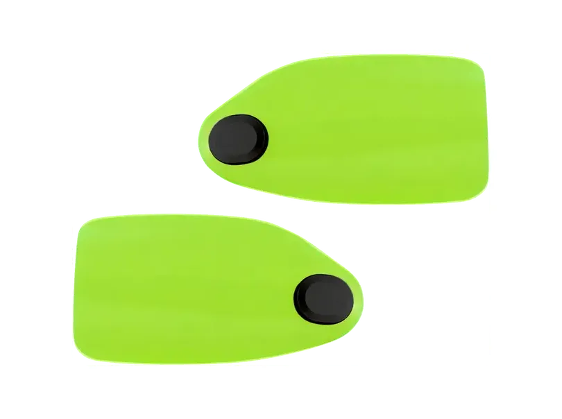 Klock Werks Flare Hand Guards Green Ice H-D 24+