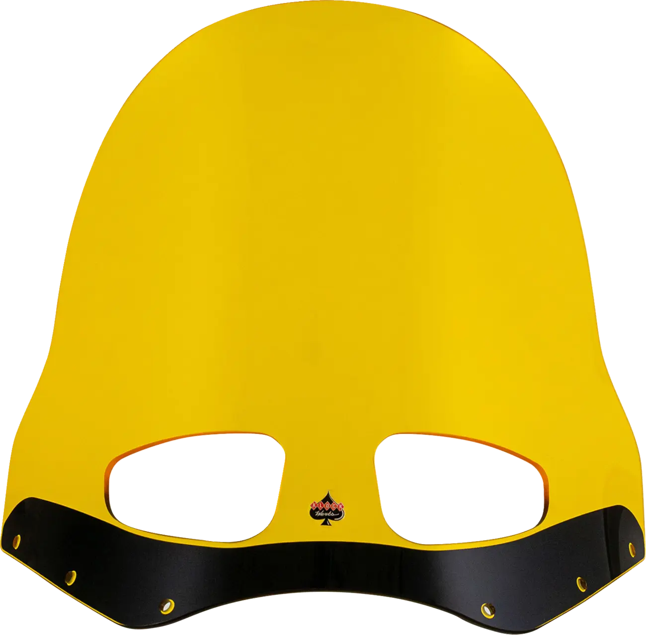 Klock Werks Kolor Flare Windshield 15" Road Warrior Yellow - front