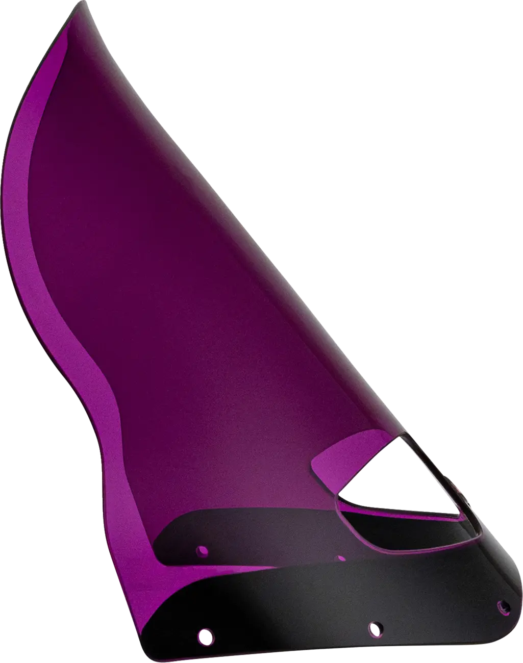 Klock Werks Kolor Flare Windshield 15" Road Warrior Purple - right side