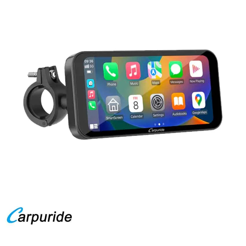 Carpuride – W603 Trådløs Apple Carplay/Android Auto vandtæt skærm til motorcykel