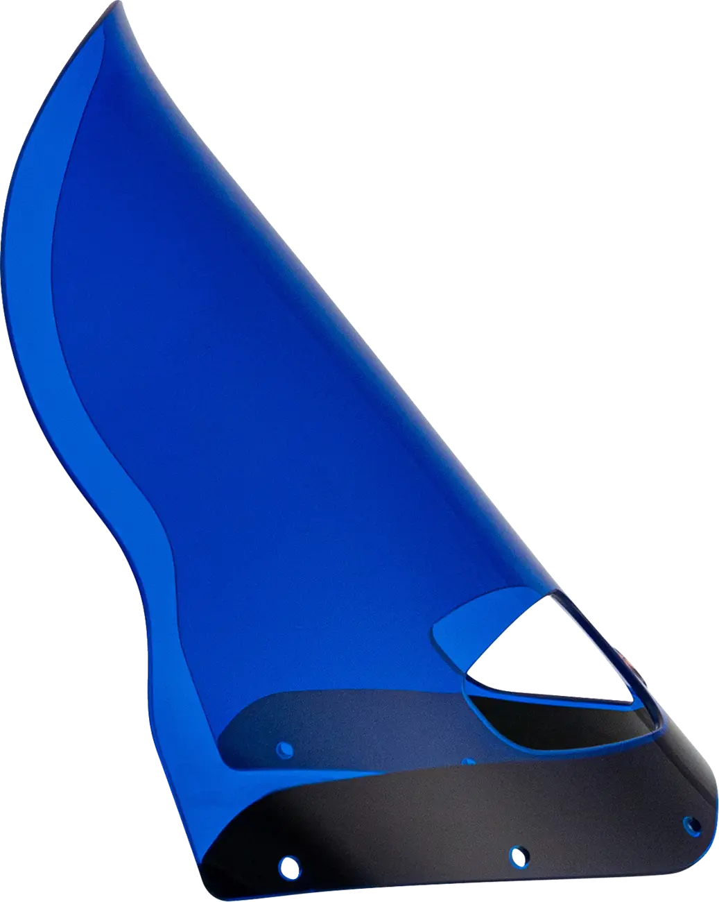 Klock Werks Kolor Flare Windshield 15" Road Warrior Blue - right side