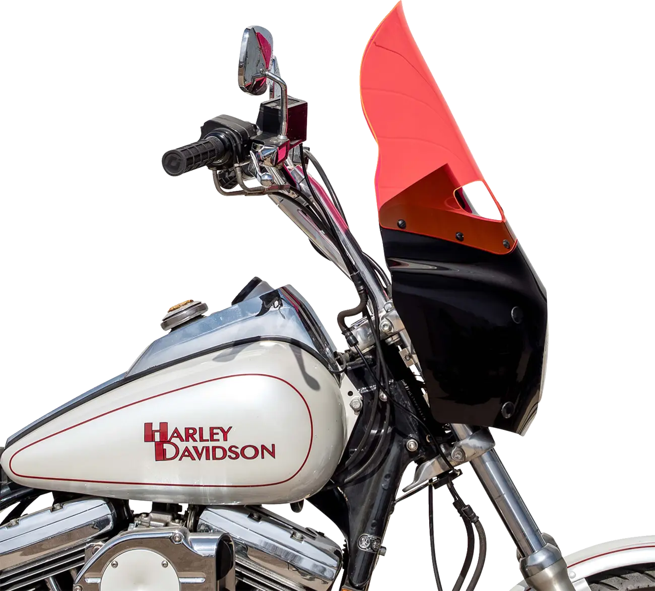 Klock Werks Kolor Flare Windshield 15" Road Warrior Pink Ice