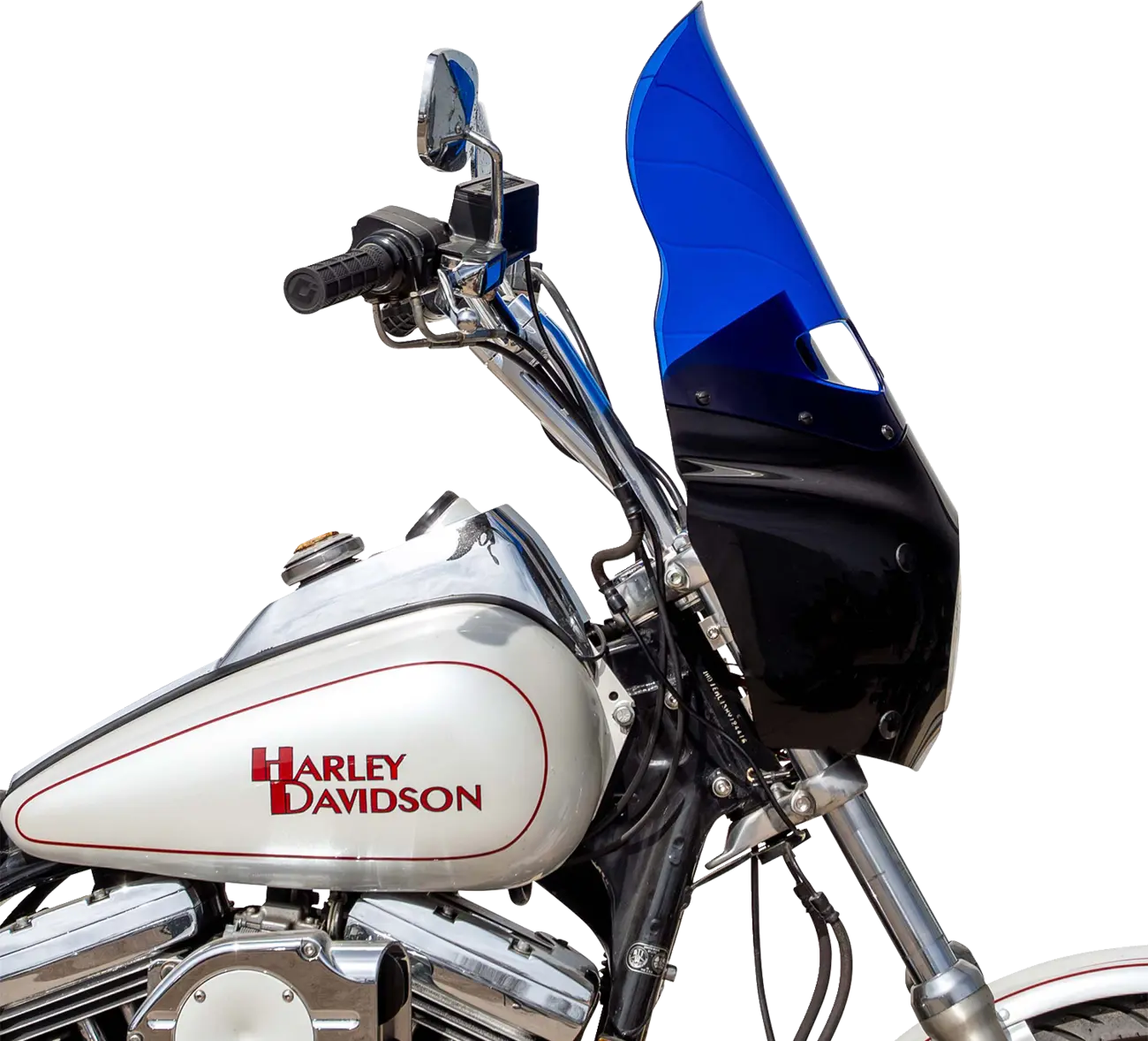 Klock Werks Kolor Flare Windshield 15" Road Warrior Blue