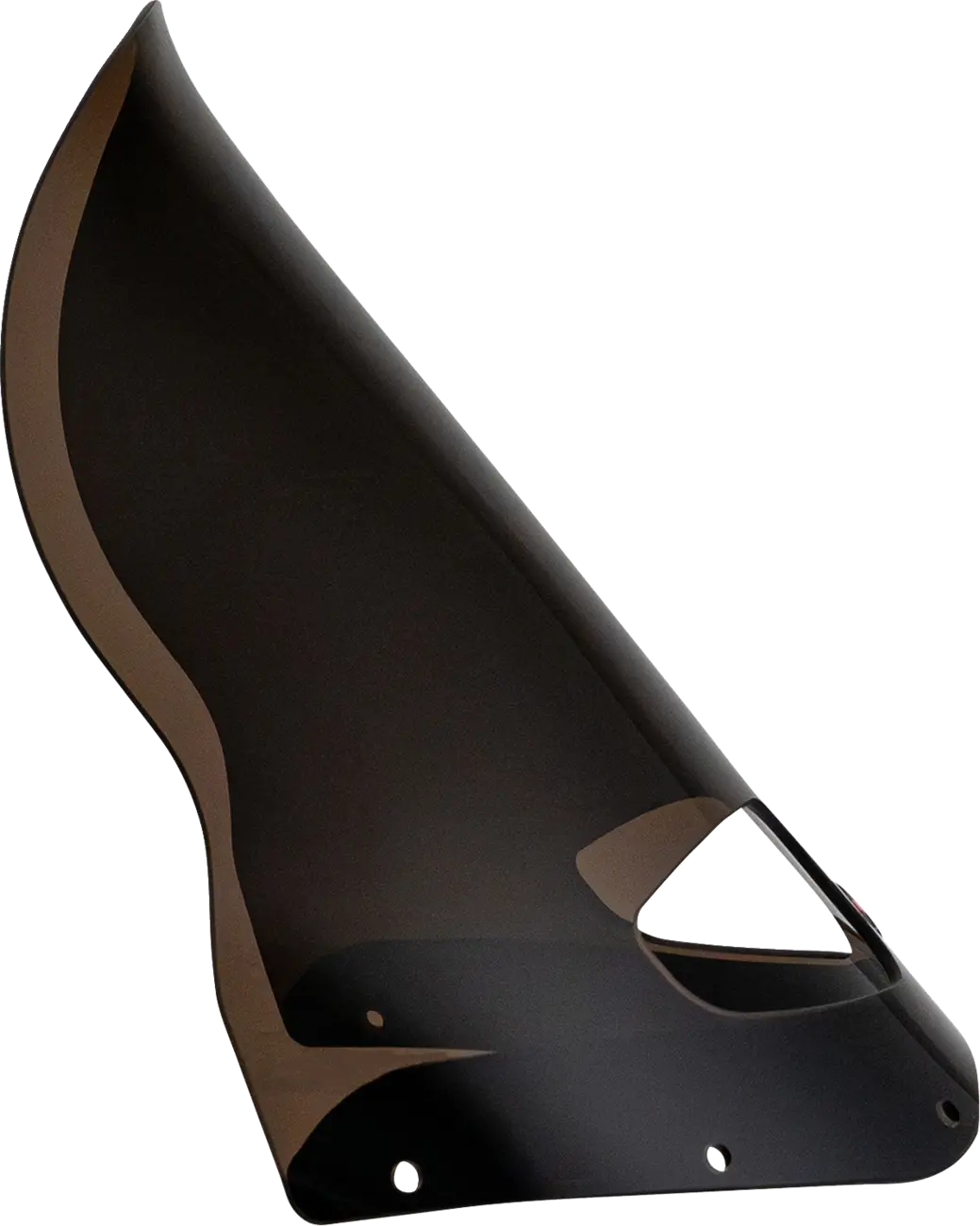 Klock Werks Kolor Flare Windshield 15" Road Warrior Bronze - right side