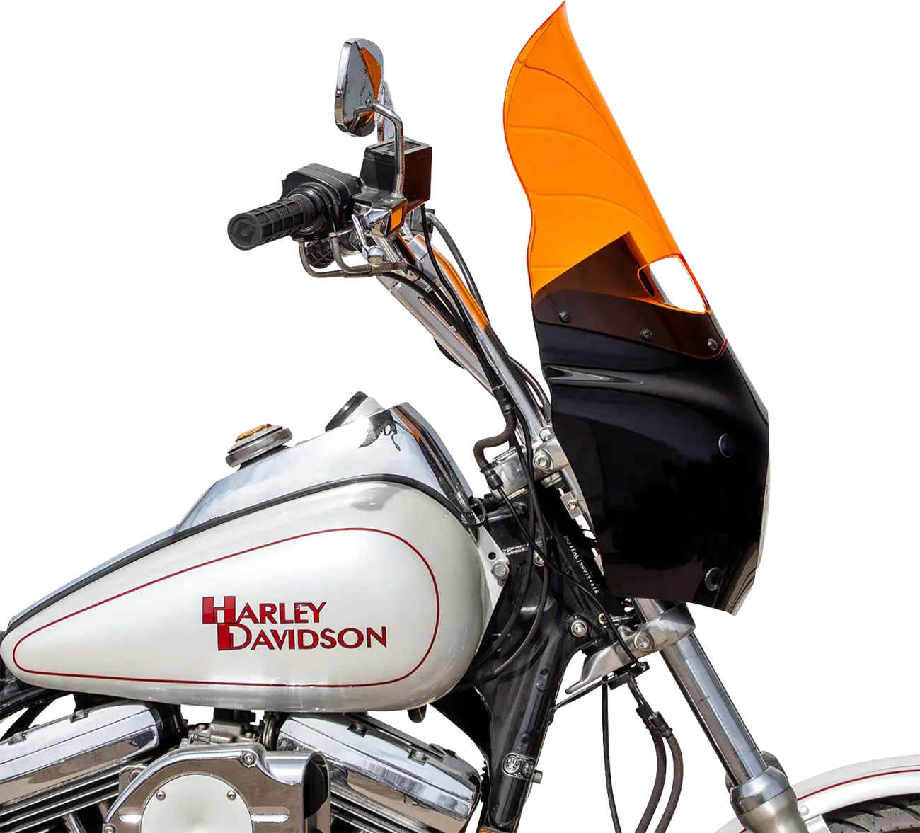 Klock Werks Kolor Flare Windshield 15" Road Warrior Orange