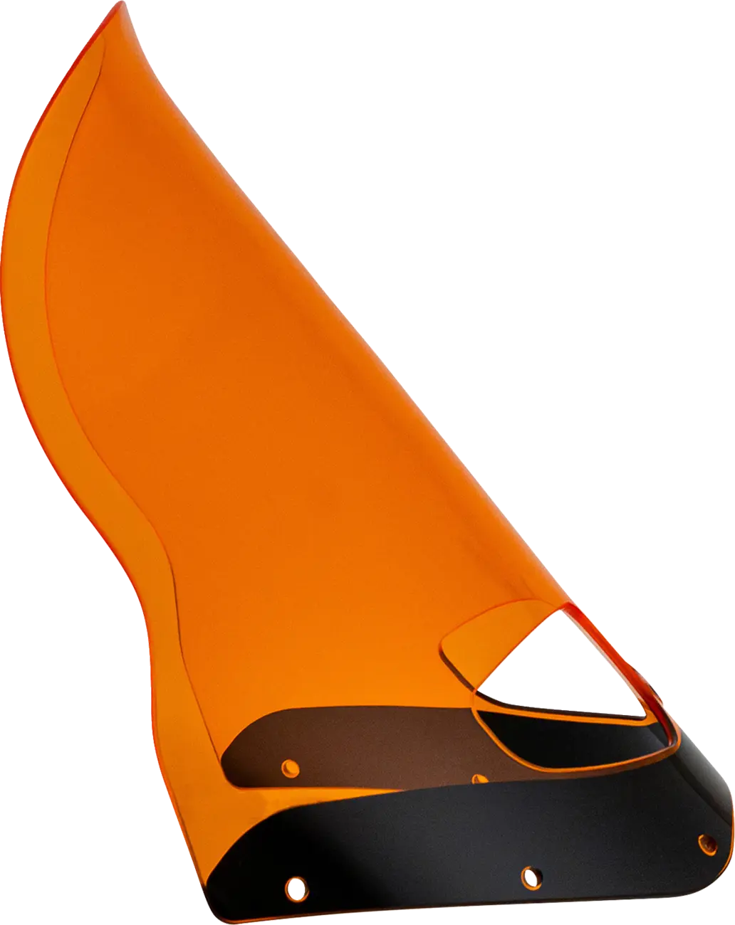 Klock Werks Kolor Flare Windshield 15" Road Warrior Orange - right side