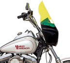 Klock Werks Kolor Flare Windshield 15" Road Warrior Yellow Ice